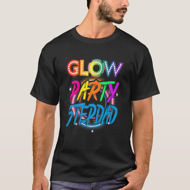 Camiseta Fiesta de Glow Padrastro   Efecto de Salpicadura d (Anverso)