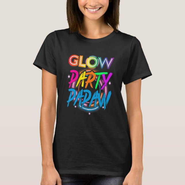 Camiseta Fiesta de Glow Papaw   Efecto de Salpicadura de Pi (Anverso)