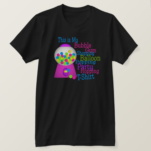 Camiseta Fiesta De Goma De Burbuja (Anverso del diseño)