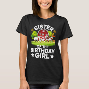 Camiseta Fiesta De Granja De Tee Farmer Hermana Del Chica D