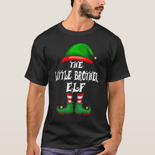Camiseta Fiesta de grupo de Navidades de Little Brother Elf (Anverso)