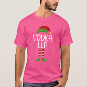 Camiseta Fiesta de grupo de Navidades de Vodka Elf