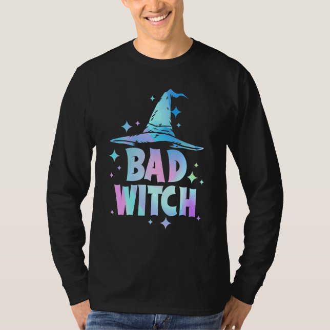 Camiseta Fiesta de Halloween de mala bruja (Anverso)