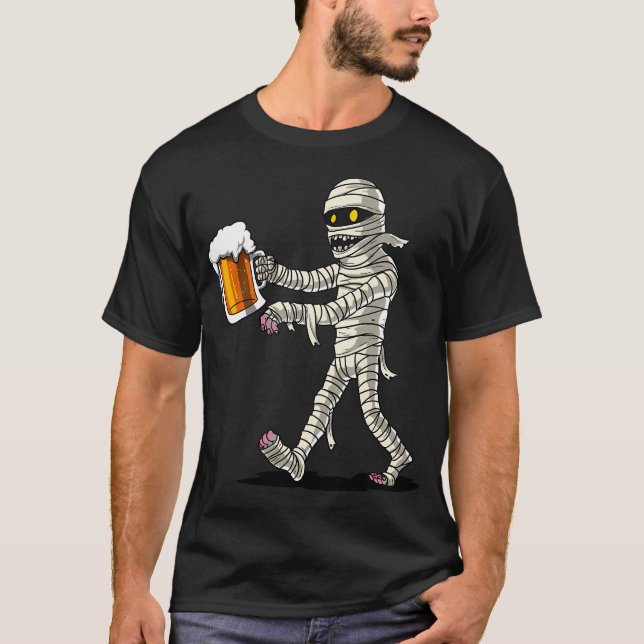 Camiseta Fiesta de Halloween de momia (Anverso)