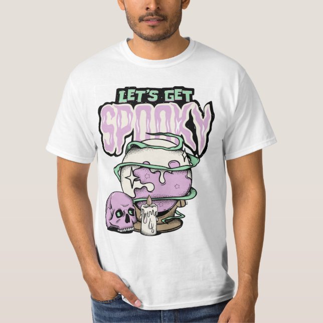 Camiseta Fiesta de Halloween de Spooky (Anverso)