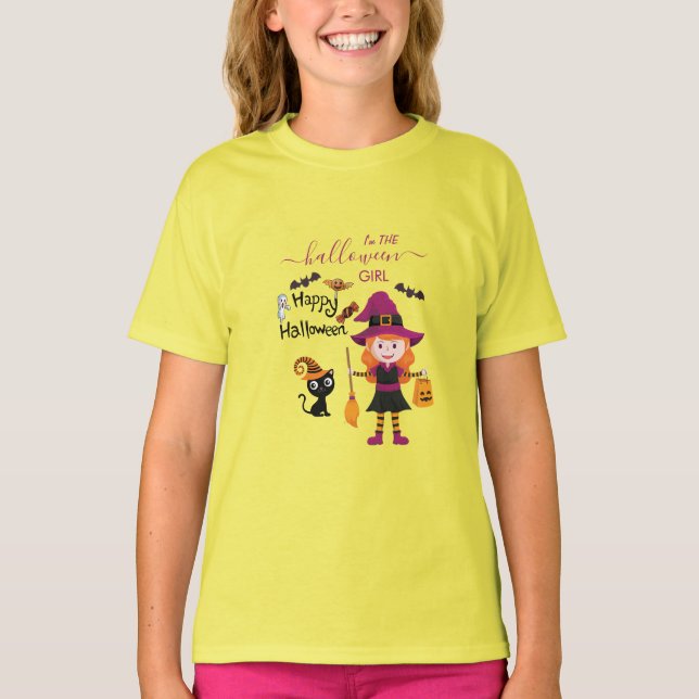 Camiseta Fiesta De Halloween De Trato De Brujas Para Niños (Anverso)