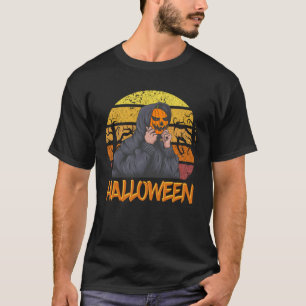 Camiseta Fiesta de Halloween Feliz Gráfico de calabaza más