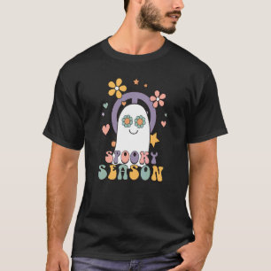 Camiseta Fiesta de Halloween Hippie Espeluznante Retro Fal