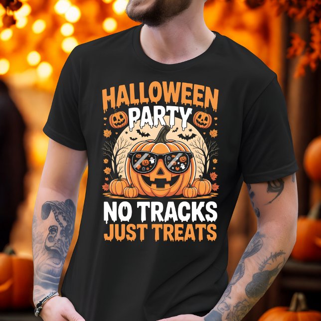 Camiseta Fiesta de Halloween Sin Pistas Sólo Trata A La Cal (Subido por el creador)