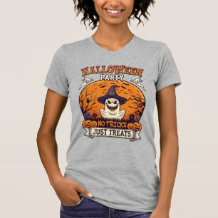 Camiseta Fiesta de Halloween Sin Trucos Solo Golosinas Fant