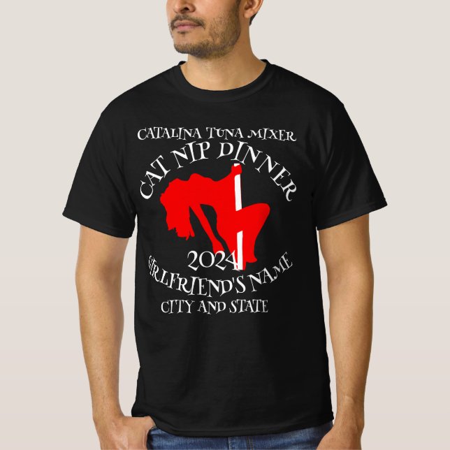 Camiseta Fiesta de hierba gatera mezcladora de atún Catalin (Anverso)