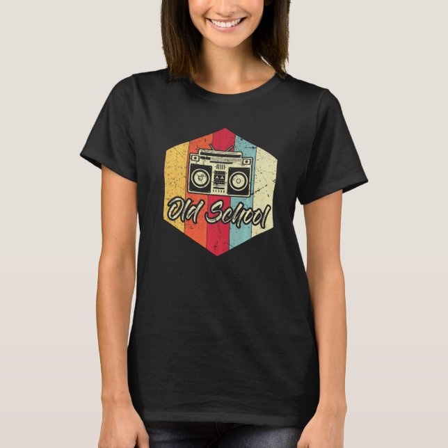 Camiseta Fiesta de Hip Hip Rap de Ghetto Blaster 80 (Anverso)