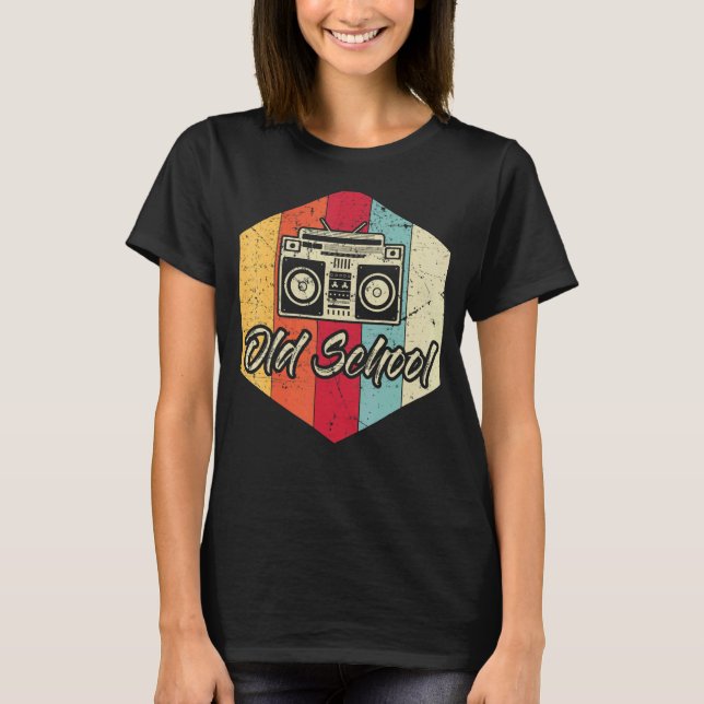 Camiseta Fiesta de Hip Hip Rap de Ghetto Blaster 80 (Anverso)