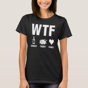 Camiseta Fiesta De Hombres De Whiskey Turkey Y Family