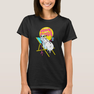 Camiseta Fiesta de invierno Deck Chair Parodia de fusión de
