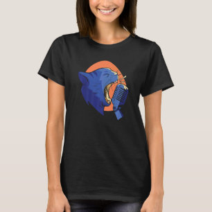 Camiseta Fiesta de Karaoke disfraz canta gato Dj Music