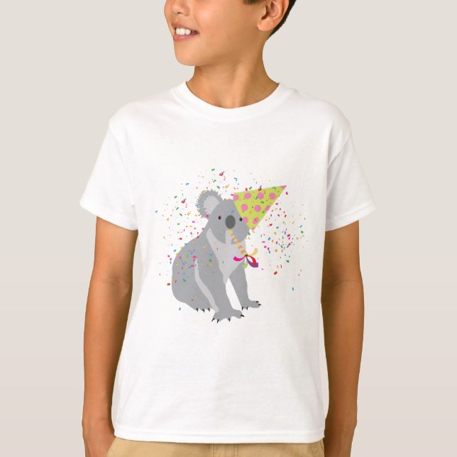 Camiseta Fiesta de Koala - Animales con Fiesta (Anverso)