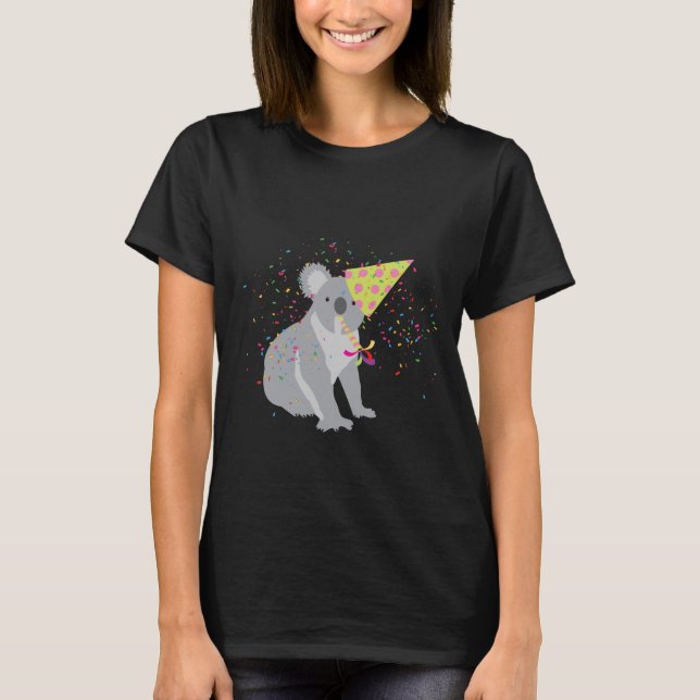 Camiseta Fiesta de Koala - Animales con Fiesta (Anverso)