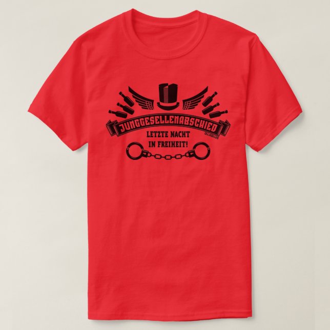 Camiseta Fiesta De La Bachelorette Anoche En Libertad Negro (Diseño del anverso)
