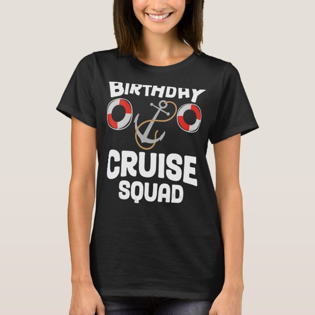 Camiseta Fiesta de la brigada de cruceros de cumpleaños Mi  (Anverso)