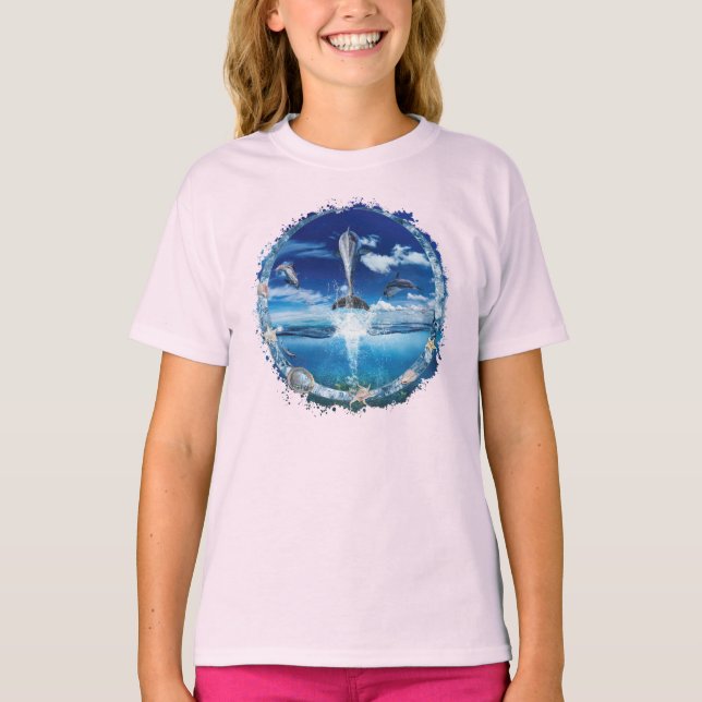Camiseta Fiesta de la cápsula de delfines (Anverso)