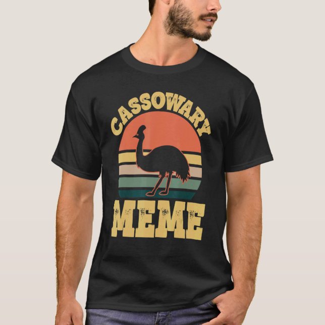 Camiseta Fiesta de la familia Cassowary Meme Cute (Anverso)