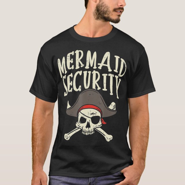 Camiseta Fiesta de la familia del pirata de seguridad de la (Anverso)