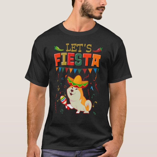 Camiseta Fiesta de la Fiesta Akita T (Anverso)