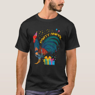 Camiseta Fiesta de la granja Pollo de animales Pollos de cu