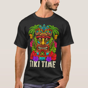 Camiseta Fiesta de la isla de surf Tiki Hawaii Aloha Hula