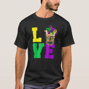 Camiseta Fiesta de la máscara del perro toro francés Mardi