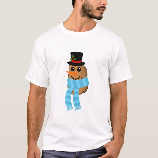 Camiseta Fiesta de la Papa de Snowman (Anverso)