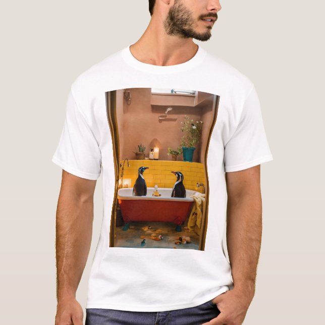 Camiseta " 🐧 Fiesta de la piscina:Una espectacular aventur (Anverso)