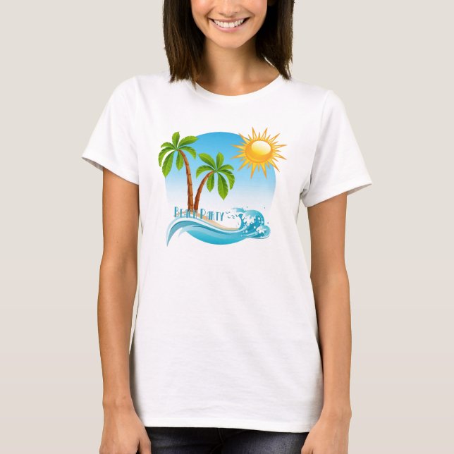 Camiseta Fiesta de la playa (Anverso)