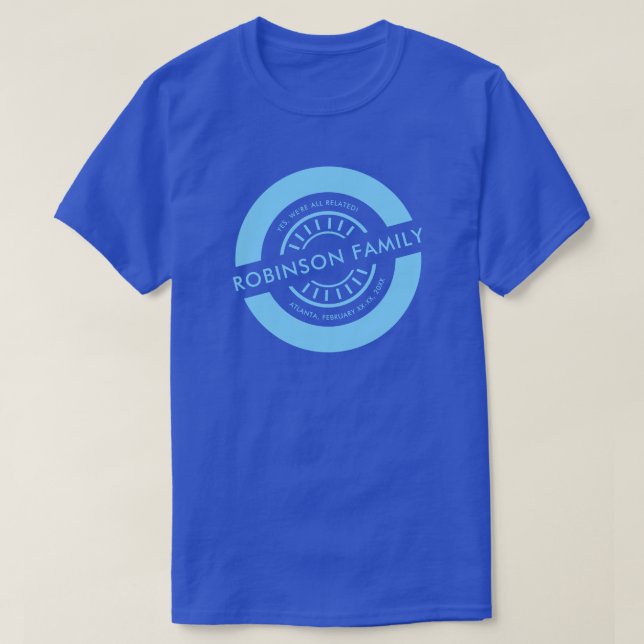 Camiseta Fiesta de la Reunión Familiar a favor de un recuer (Diseño del anverso)