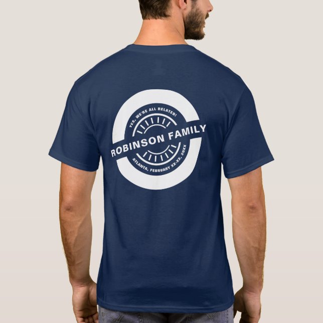 Camiseta Fiesta de la Reunión Familiar a favor de un recuer (Reverso)