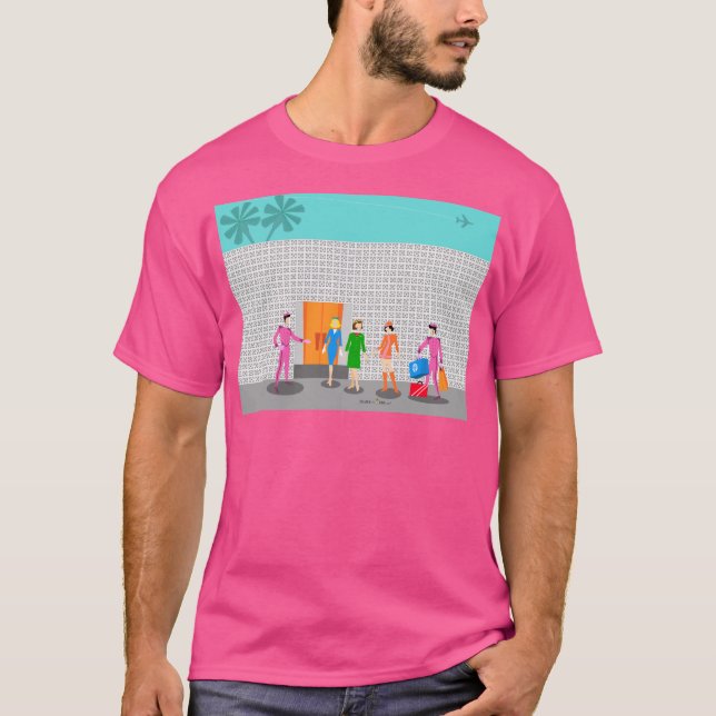 Camiseta Fiesta de las azafatas de las manantiales (Anverso)