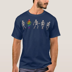 Camiseta Fiesta de LGB bailando esqueletos Orgullo Gay Hall