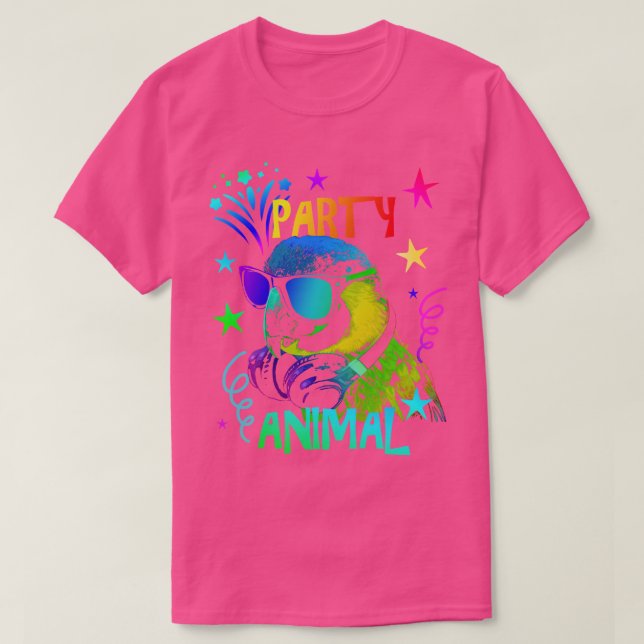 Camiseta Fiesta de loros (Diseño del anverso)