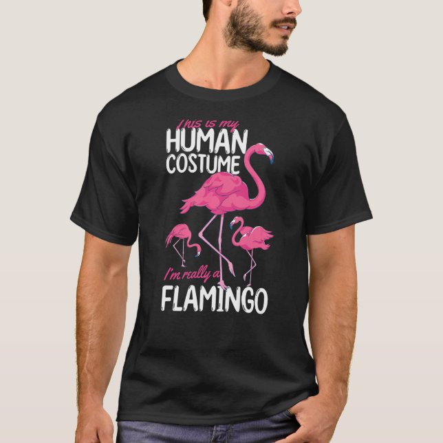 Camiseta Fiesta de los disfraces de animales Flamingo 1 (Anverso)
