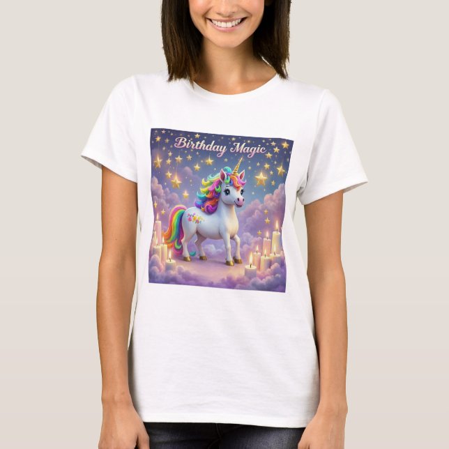 Camiseta Fiesta de los niños de Birday Magic poster Whimsic (Anverso)