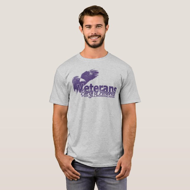 Camiseta Fiesta de los veteranos de América Eagle y de la (Anverso completo)