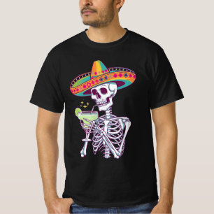 Camiseta Fiesta de Margarita del Día de Muertos Cinco De Ma