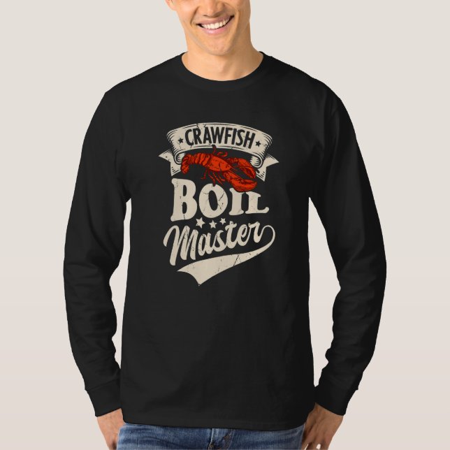 Camiseta Fiesta de mariscos Crawfish Boil Master Crayfish (Anverso)