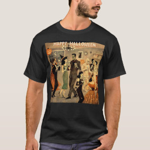 Camiseta Fiesta de Martini de Halloween Retro de Mediados d