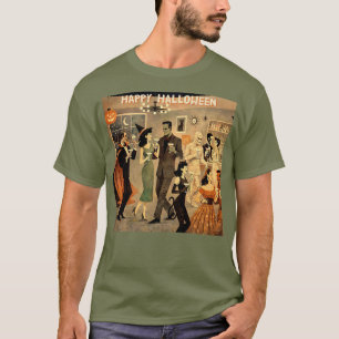Camiseta Fiesta de Martini de Halloween Retro de mediados d