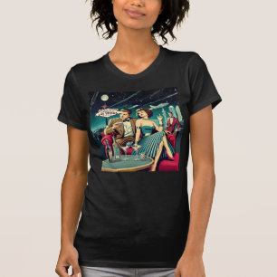 Camiseta Fiesta de Martini de Las Vegas de la Era Espacial