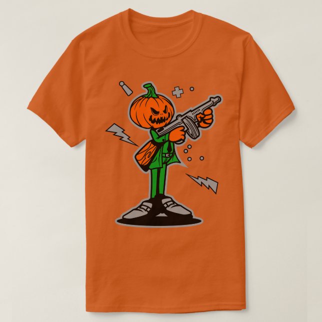 CAMISETA FIESTA DE MOB DE PUMPKIN (Diseño del anverso)