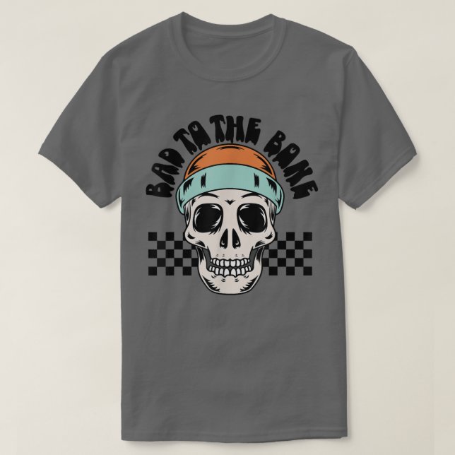 Camiseta Fiesta de motociclista Skull Halloween Funny Hallo (Diseño del anverso)
