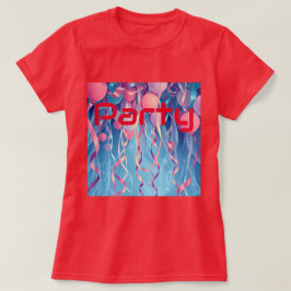 Camiseta Fiesta de mujeres rojas